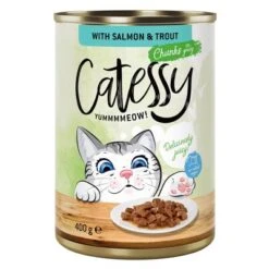 Catessy Bocaditos 24 X 400 G En Latas - Pack Ahorro -Mascota Suministros Ventas 28349 pla catessy gravy salmon 400g 0