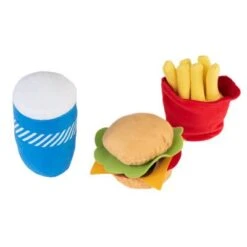 Menú De Hamburguesa Squeaky Juguete Para Perros -Mascota Suministros Ventas 309997 hundespielzeug squeaky burguermenu hs 03 8