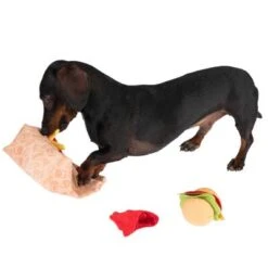 Menú De Hamburguesa Squeaky Juguete Para Perros -Mascota Suministros Ventas 309997 hundespielzeug squeaky burguermenu hs 14 7