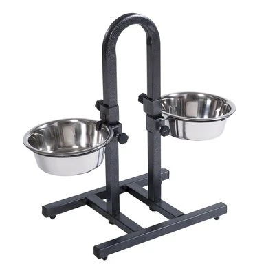 Soporte Ajustable Con Dos Comederos De 1,6 L 2 Soporte Ajustable Con Dos Comederos De 1,6 L - Imagen 2