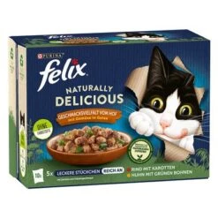 Felix Naturally Delicious 80 X 80 G - Megapack -Mascota Suministros Ventas 318696 nestle megapack felix naturally delicious landschaftsauswahl gelee 80x80g hs 03 0