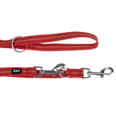 Correa Ajustable TIAKI Reflective Rubber Roja Para Perros 2 Correa Ajustable TIAKI Reflective Rubber Roja Para Perros - Imagen 2
