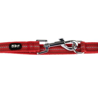 Correa Ajustable TIAKI Reflective Rubber Roja Para Perros 7 Correa Ajustable TIAKI Reflective Rubber Roja Para Perros - Imagen 7