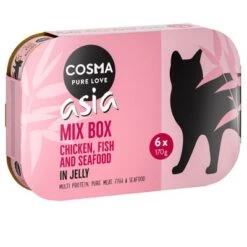 Cosma Asia En Gelatina 6 X 170 G -Mascota Suministros Ventas 32609 pla cosma asia mix 6x170g sleeve 6