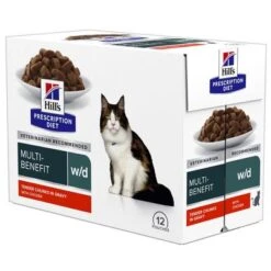 Hill's Prescription Diet W/d Con Pollo Sobres Para Gatos -Mascota Suministros Ventas 333397 pla hills prescription dietwd huhn 85g hs 02 6