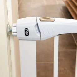 Barrera Blanca TIAKI Con 7 Cm De Extensión Para Perros -Mascota Suministros Ventas 334597 tiaki dog gate white fg 8192 7