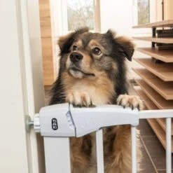 Barrera Blanca TIAKI Con 7 Cm De Extensión Para Perros -Mascota Suministros Ventas 334597 tiaki dog gate white fg 8198 1