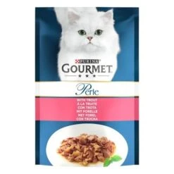 Gourmet Perle En Sobres 96 X 85 G 35 Gourmet Perle En Sobres 96 X 85 G -Mascota Suministros Ventas 345096 jumbopack gourmet perle lachs 96x85g hs trout 6