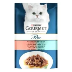 Gourmet Perle En Sobres 96 X 85 G 24 Gourmet Perle En Sobres 96 X 85 G -Mascota Suministros Ventas 345196 jumbopack gourmet perle 96x85g salmon saithe 5