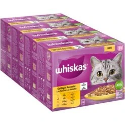 Whiskas Senior En Bolsitas 144 X 100 G - Megapack Ahorro -Mascota Suministros Ventas 355709 pla mars whiskas senior 7 gefluegelauswahl gelee 1