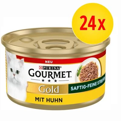 Gourmet Gold Delicias Suculentas En Tiras Finas 24 X 85 G - Pack Ahorro