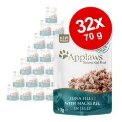 Pack Ahorro: Applaws En Gelatina 32 X 70 G -Mascota Suministros Ventas 362008 applaws pouch thunfischmakrele 70g hs 02 6