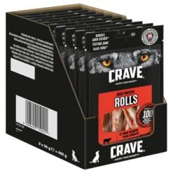 Crave Maxi High Protein Rolls Snacks Para Perros -Mascota Suministros Ventas 371398 mars crave maxi highprotein rolls rind hs 02 8