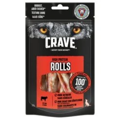 Crave Maxi High Protein Rolls Snacks Para Perros -Mascota Suministros Ventas 371398 pla mars crave maxi highprotein rolls rind hs 01 8