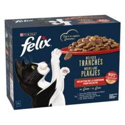 Felix Deliciously Sliced 48 X 80 G - Pack Ahorro 7 Felix Deliciously Sliced 48 X 80 G - Pack Ahorro -Mascota Suministros Ventas 376197 pla felix deliciously sliced farm hs 01 8