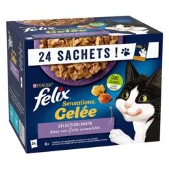 Felix Sensations 48 X 85 G - Pack Ahorro 7 Felix Sensations 48 X 85 G - Pack Ahorro -Mascota Suministros Ventas 383500 pla nestle felix sensations pouches 24x85g hs 01 9