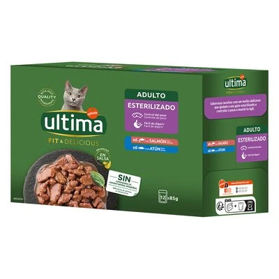Ultima Cat Fit & Delicious Comida Húmeda 12 X 85 G 2 Ultima Cat Fit & Delicious Comida Húmeda 12 X 85 G - Imagen 2