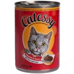 Catessy Bocaditos 24 X 400 G En Latas - Pack Ahorro -Mascota Suministros Ventas 400g ente und leber 1000x10 4