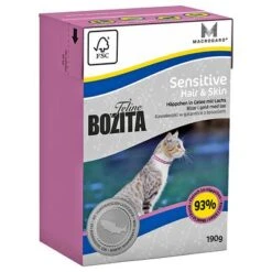 Bozita Feline Tetra Recart 12 X 190 G -Mascota Suministros Ventas 47523 PLA Bozita Feline Tetrapack Hair Skin Sensitive 190g 4