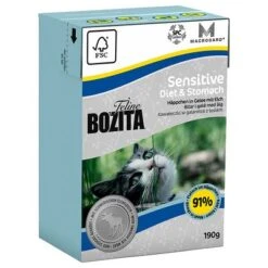 Bozita Feline Tetra Recart 12 X 190 G -Mascota Suministros Ventas 47526 PLA Bozita FelineTetrapack Diet Stomach Sensitive 190g 4