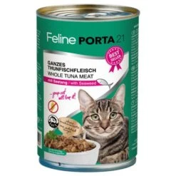 Pack Ahorro Feline Porta 21 Comida Para Gatos 12 X 400 G -Mascota Suministros Ventas 4755 pla felineporta21 tunaseetang 400g 8