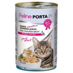 Pack Ahorro Feline Porta 21 Comida Para Gatos 12 X 400 G -Mascota Suministros Ventas 4795 pla felineporta21 huhnreissensitive 400g 5