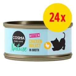 Pack Ahorro: Cosma Nature Kitten 24 X 70 G