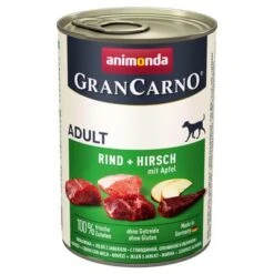 Animonda GranCarno Original Adult 12 X 400 G - Pack Ahorro -Mascota Suministros Ventas 51231 pla animonda grancarno adult rindwildapfel 400g 1 1