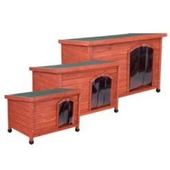 Caseta De Madera Woody Con Puerta Para Perros -Mascota Suministros Ventas 55517 55518 55427 pla fg 8265 0