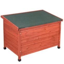 Caseta De Madera Woody Con Puerta Para Perros -Mascota Suministros Ventas 55518 pla woody flachdach fg 8292 5