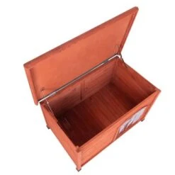 Caseta De Madera Woody Con Puerta Para Perros -Mascota Suministros Ventas 55518 woody flachdach fg 8288 9