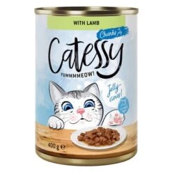 Catessy Bocaditos 24 X 400 G En Latas - Pack Ahorro -Mascota Suministros Ventas 59433 pla catessy jelly lamb 400g 6