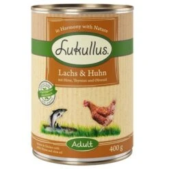 Lukullus Adult 6 X 400 G -Mascota Suministros Ventas 624533 pla lukullus lachs huhn 6 x 400 g 3