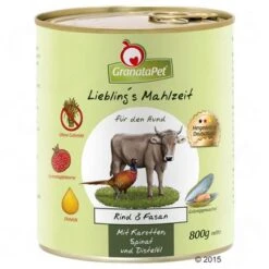 GranataPet Liebling's Mahlzeit 6 X 800 G 15 GranataPet Liebling's Mahlzeit 6 X 800 G -Mascota Suministros Ventas 64542 granatapet rind fasan 800g 5