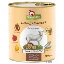 GranataPet Liebling's Mahlzeit 6 X 800 G 14 GranataPet Liebling's Mahlzeit 6 X 800 G -Mascota Suministros Ventas 64543 granatapet lamm kartoffel 800g 5