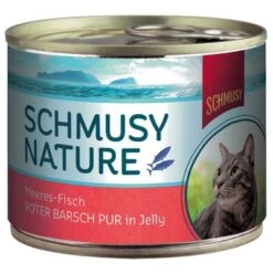 Schmusy Nature Con Pescado En Lata 12 X 185 G -Mascota Suministros Ventas 67827 pla schmusy nature meeres fisch roter barsch pur in jelly 4