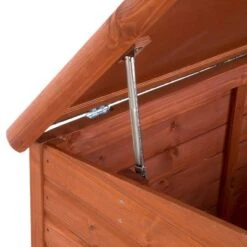 Caseta De Madera Woody Premium Con Puerta Para Perros -Mascota Suministros Ventas 70354 hundehuette flachdach fg 1120031 8