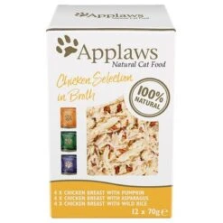 Pack Mixto Applaws Cat Pouch En Caldo Para Gatos 12 X 70 G