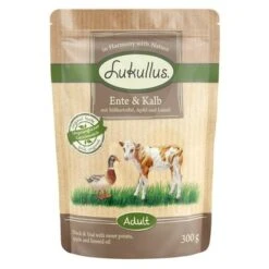 Lukullus Sin Cereales En Bolsitas 24 X 300 G - Pack Ahorro 6 Lukullus Sin Cereales En Bolsitas 24 X 300 G - Pack Ahorro -Mascota Suministros Ventas 742635 lukullus frischebeutel entekalb 6 x 300 g 1000x1000 6 1