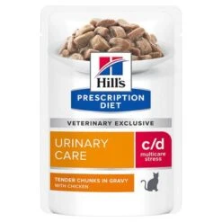 Hill's C/d Prescription Diet Urinary Stress Sobres Comida Húmeda Para Gatos -Mascota Suministros Ventas 79027 pla hills prescriptiondiet cd urinarystress huhn hs 01 5