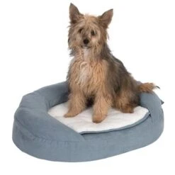 Cama Ortopédica Memory Ovalada Gris -Mascota Suministros Ventas 79216 memory oval grau fg 6660 7