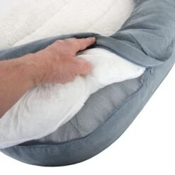 Cama Ortopédica Memory Ovalada Gris -Mascota Suministros Ventas 79216 memory oval grau fg 6680 8