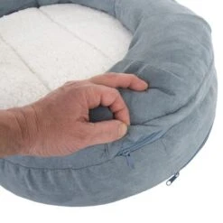 Cama Ortopédica Memory Ovalada Gris -Mascota Suministros Ventas 79216 memory oval grau fg 6682 4