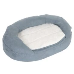 Cama Ortopédica Memory Ovalada Gris -Mascota Suministros Ventas 79216 pla memory oval grau fg 6674 1