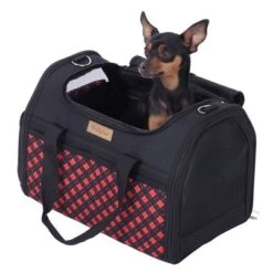 Bolso De Transporte A Cuadros Para Mascotas 38 Bolso De Transporte A Cuadros Para Mascotas -Mascota Suministros Ventas 79331 tragetasche hund fg 7517 2