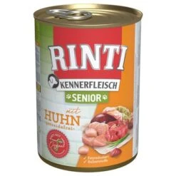 Pack Ahorro: Rinti Kennerfleisch 12 X 400 G -Mascota Suministros Ventas 82393 pla bilder rinti kennerfleisch senior huhn 400g hs 01 3