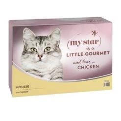 My Star Mousse Gourmet En Latas 24 X 85 G Para Gatos -Mascota Suministros Ventas 89145 pla mystar littlegourmet mousse chicken 12x85g 4