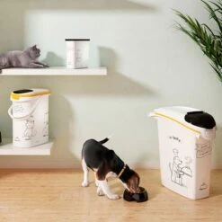 Contenedor De Pienso Curver Siluetas Caninas -Mascota Suministros Ventas 92349 curver trockenfutterbehaelter hund hs 01 3 7