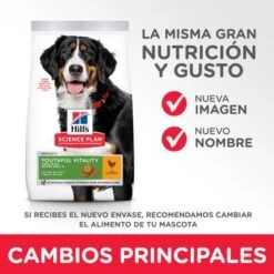 Hill's Science Plan Hill's Mature Adult 7+ Youthful Vitality Large Science Plan Con Pollo -Mascota Suministros Ventas atf11 604369 key changes 9