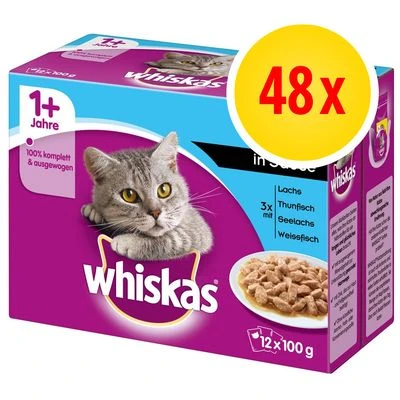 Megapack Whiskas 1+ Años 48 X 85 G En Bolsitas 1 Megapack Whiskas 1+ Años 48 X 85 G En Bolsitas